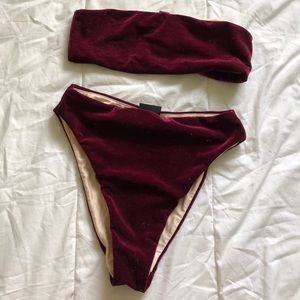 Pacsun velvet bikini 👙